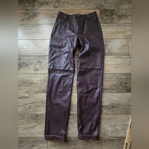 Joe Fresh Faux Leather Size 0 Pants